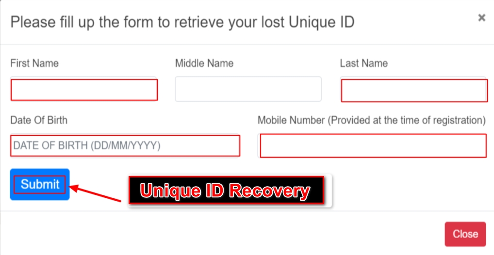 unique ID Recovery